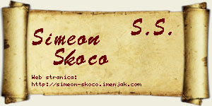 Simeon Skočo vizit kartica